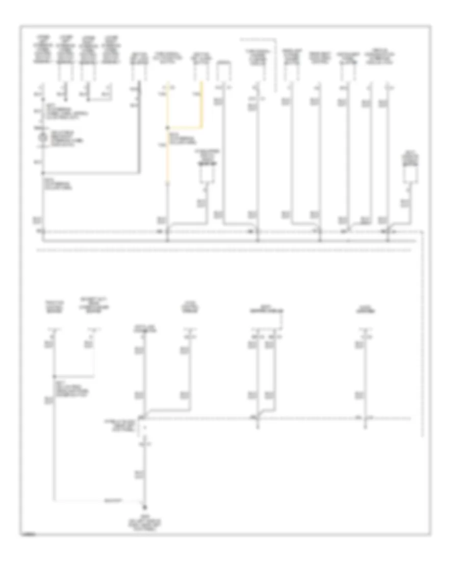 Ground Distribution Wiring Diagram 4 of 5 for Hummer H2 2006