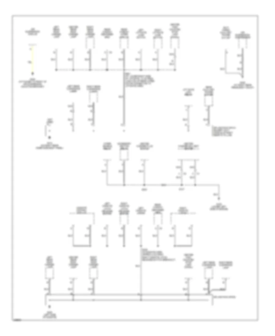 Ground Distribution Wiring Diagram 5 of 5 for Hummer H2 2006