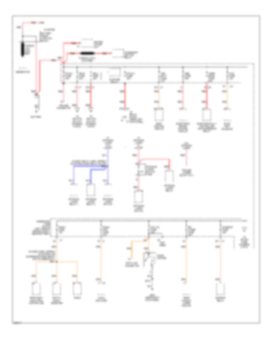 Power Distribution Wiring Diagram 1 of 6 for Hummer H2 2006