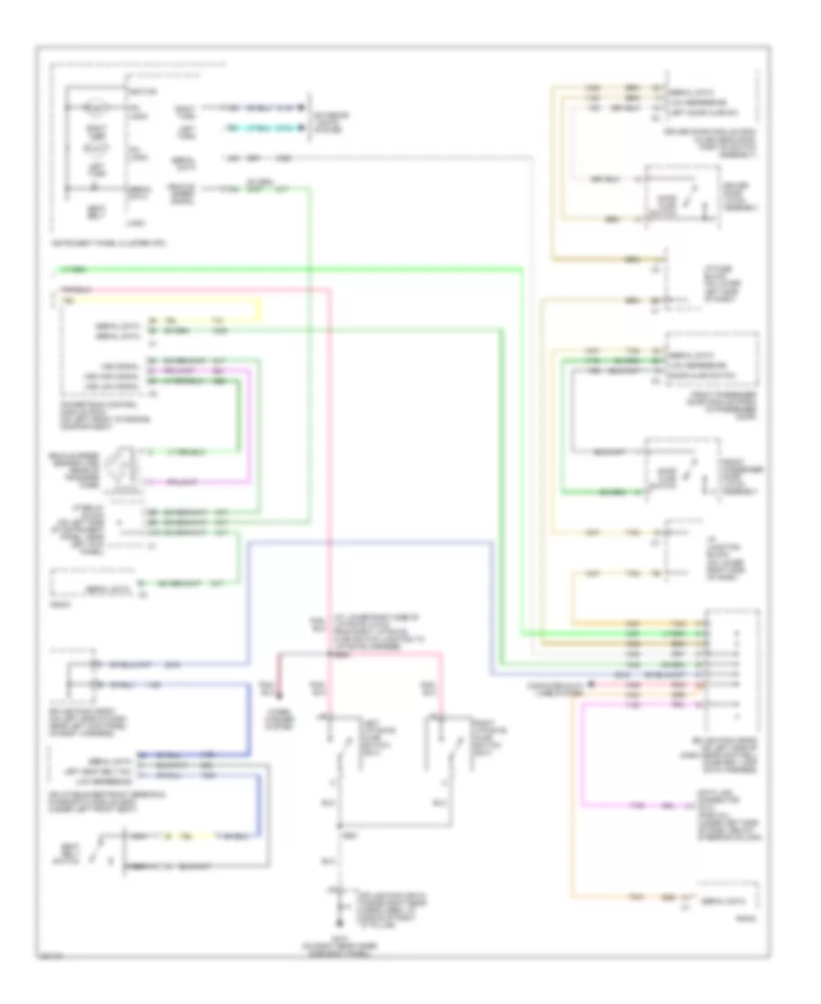 Warning Systems Wiring Diagram 2 of 2 for Hummer H2 2006