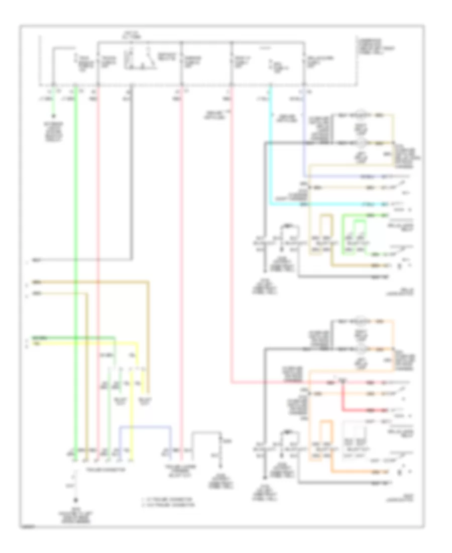 Exterior Lamps Wiring Diagram (3 of 3) for Hummer H3 2006