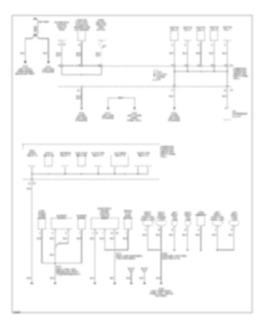Ground Distribution Wiring Diagram 1 of 3 for Hummer H3 2006