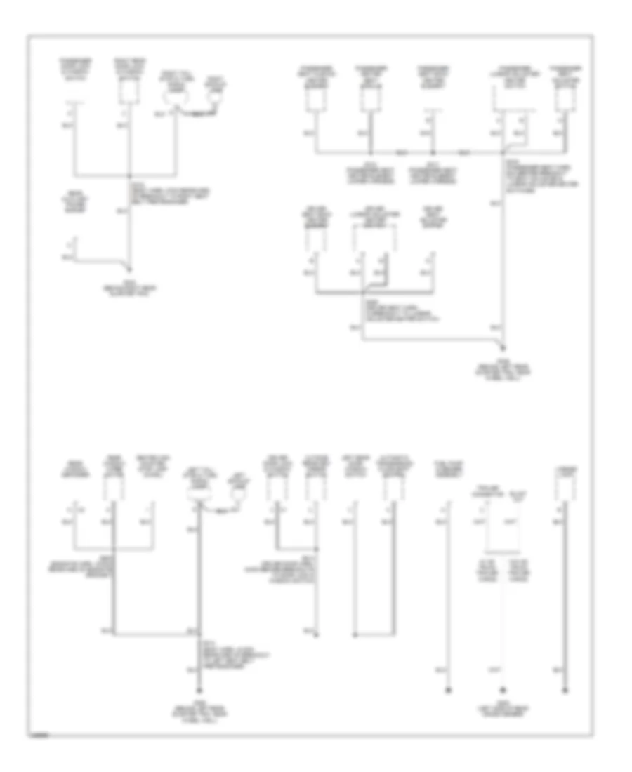 Ground Distribution Wiring Diagram (2 of 3) for Hummer H3 2006