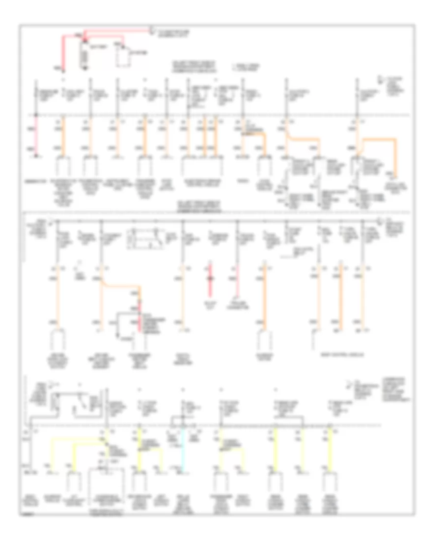 Power Distribution Wiring Diagram 1 of 4 for Hummer H3 2006