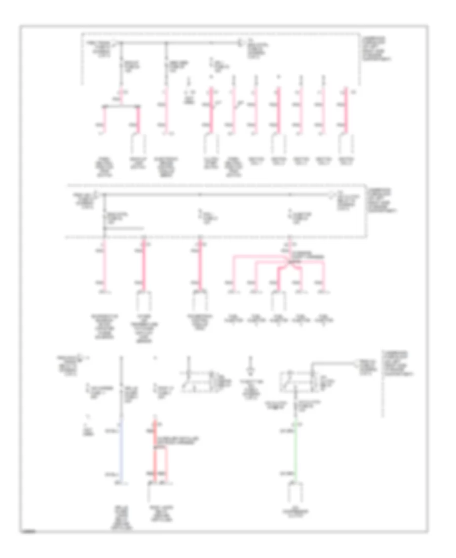 Power Distribution Wiring Diagram (3 of 4) for Hummer H3 2006