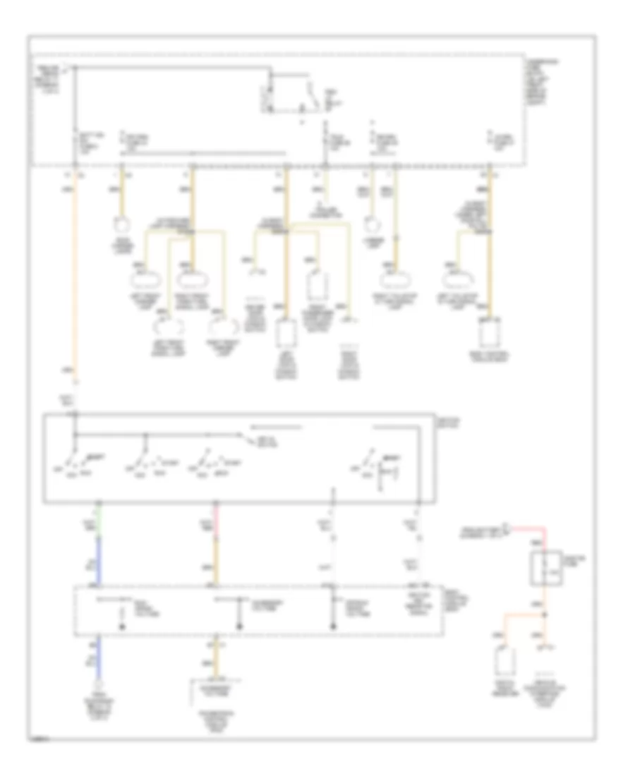 Power Distribution Wiring Diagram (4 of 4) for Hummer H3 2006