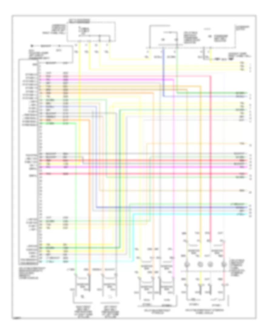 Supplemental Restraints Wiring Diagram 1 of 2 for Hummer H3 2006