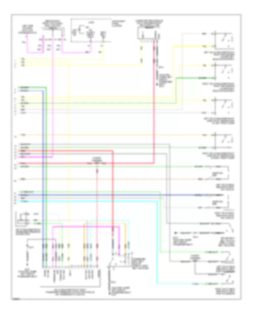 Supplemental Restraints Wiring Diagram (2 of 2) for Hummer H3 2006