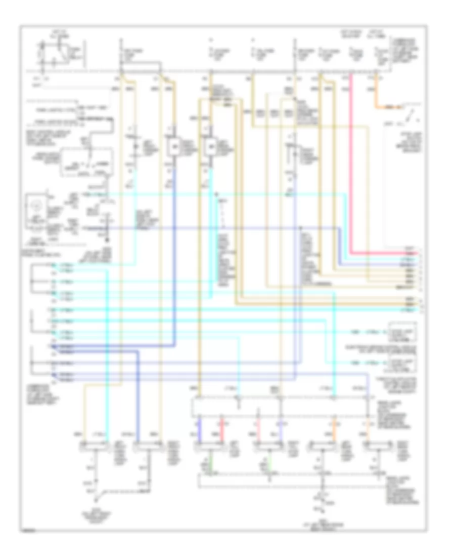 Exterior Lamps Wiring Diagram SUT 1 of 3 for Hummer H2 2007