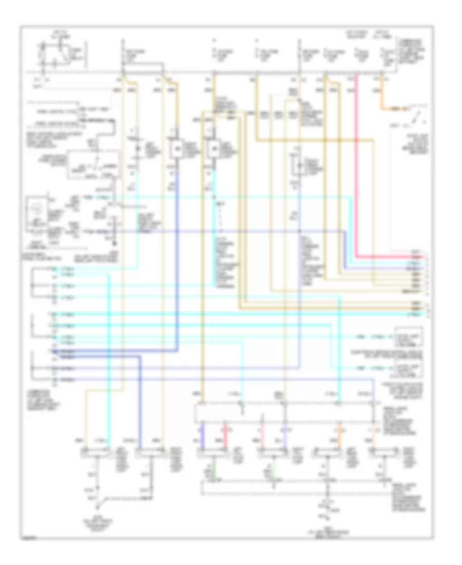 Exterior Lamps Wiring Diagram SUV 1 of 3 for Hummer H2 2007