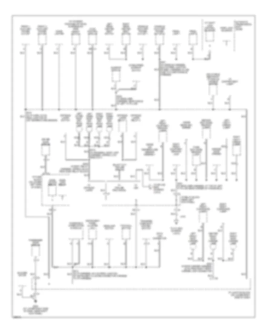 Ground Distribution Wiring Diagram (3 of 5) for Hummer H2 2007