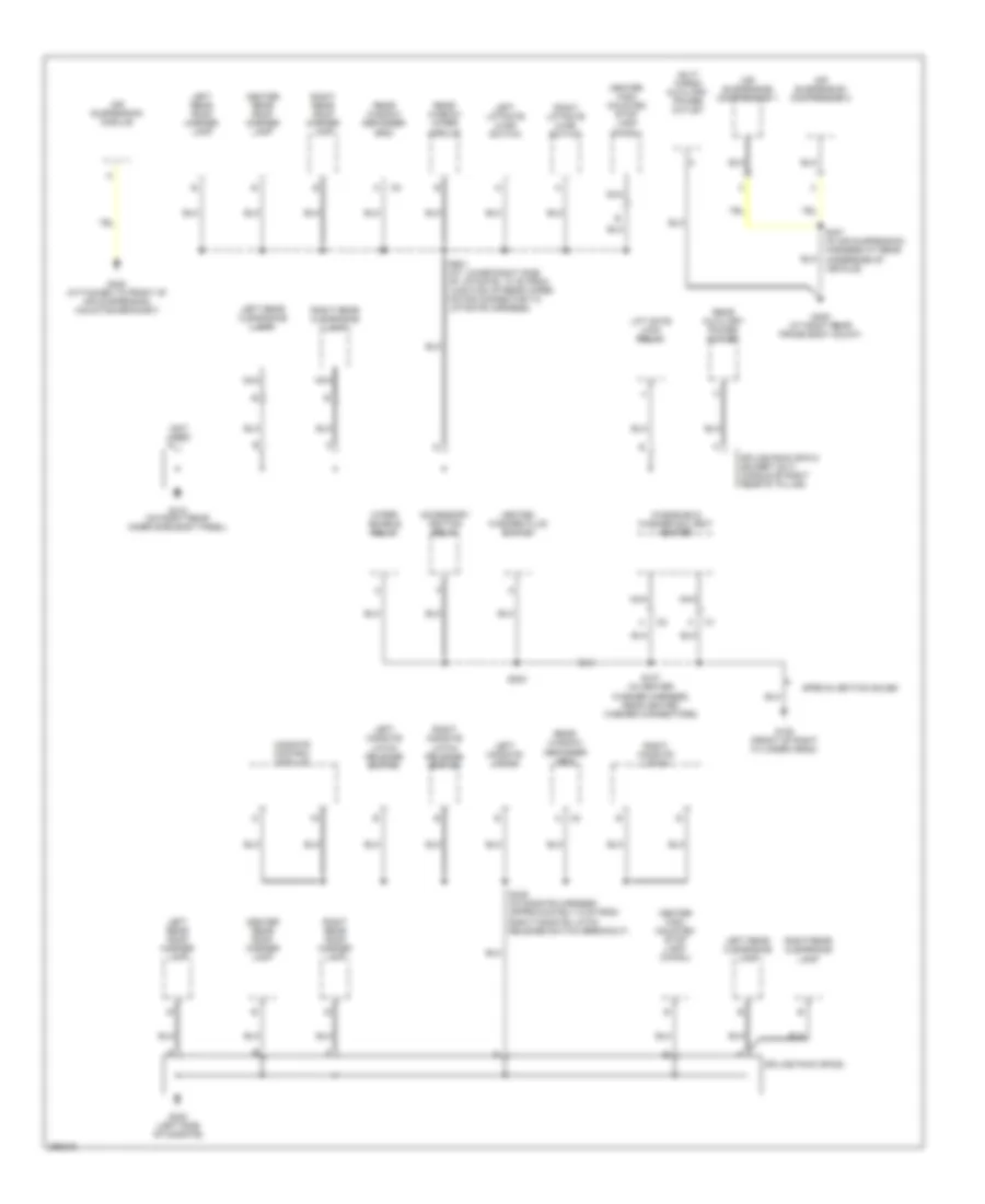 Ground Distribution Wiring Diagram 5 of 5 for Hummer H2 2007
