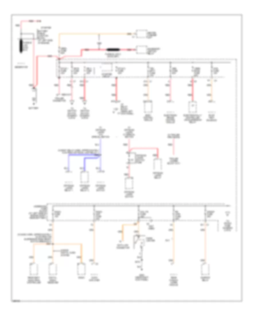 Power Distribution Wiring Diagram 1 of 6 for Hummer H2 2007