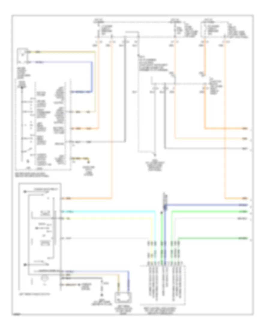 Power Windows Wiring Diagram 1 of 2 for Hummer H2 2007