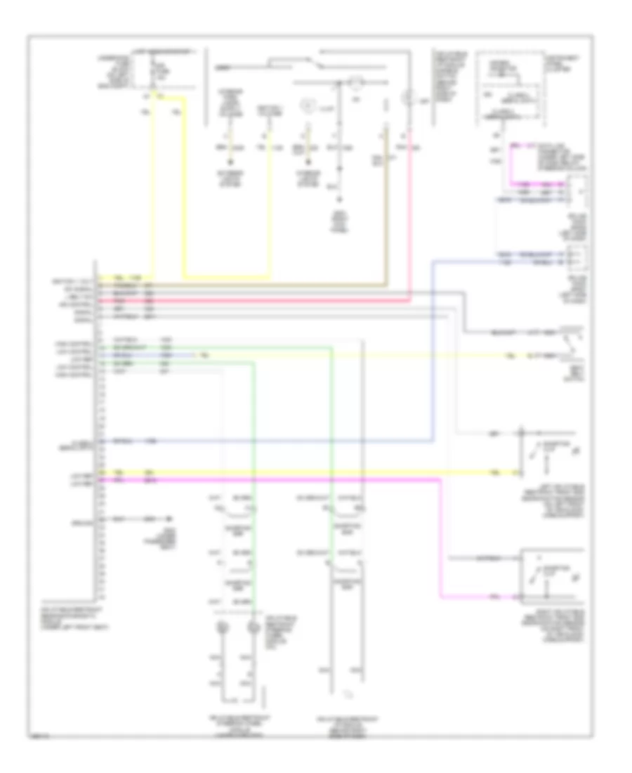 Supplemental Restraints Wiring Diagram for Hummer H2 2007
