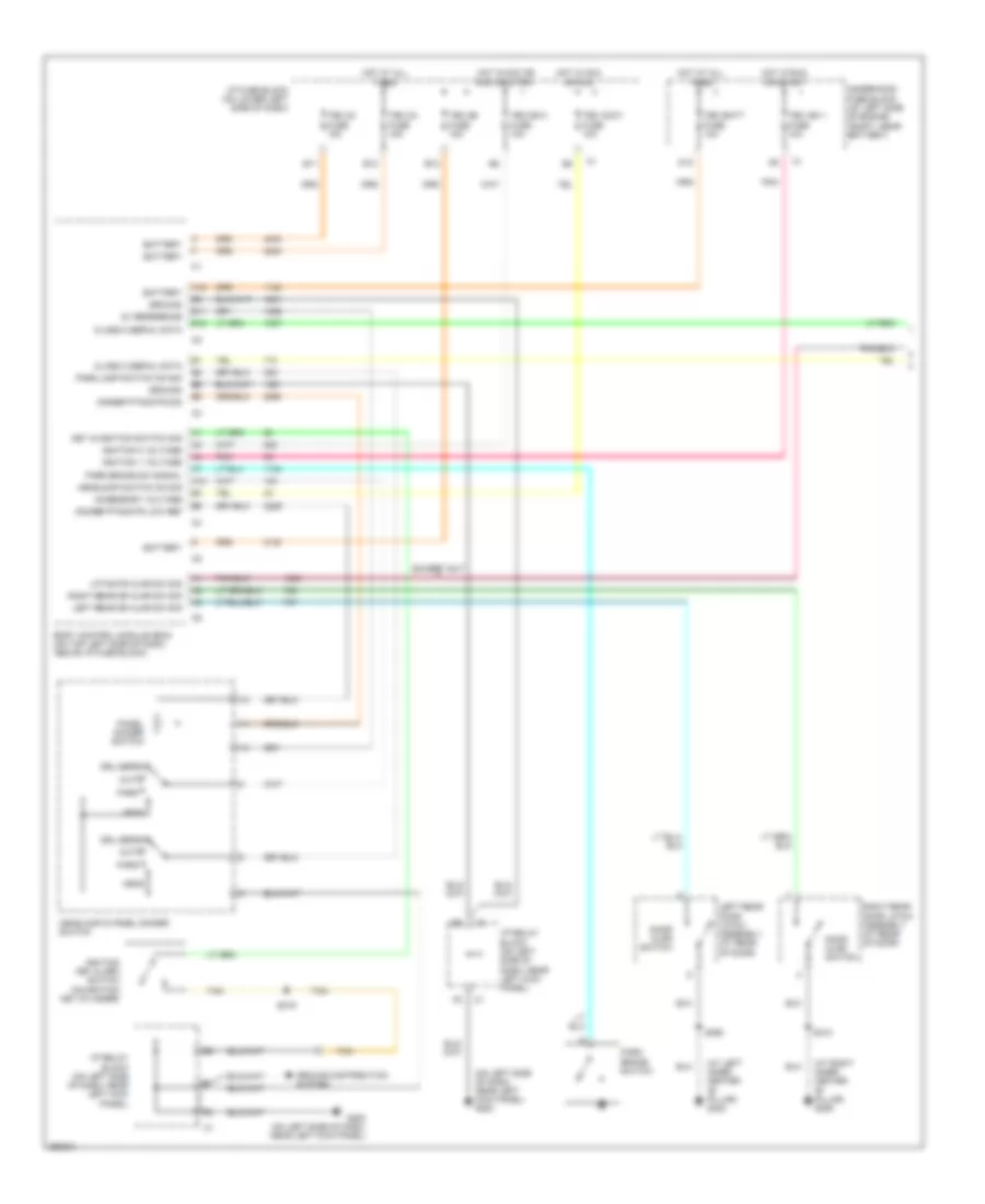 Warning Systems Wiring Diagram 1 of 2 for Hummer H2 2007