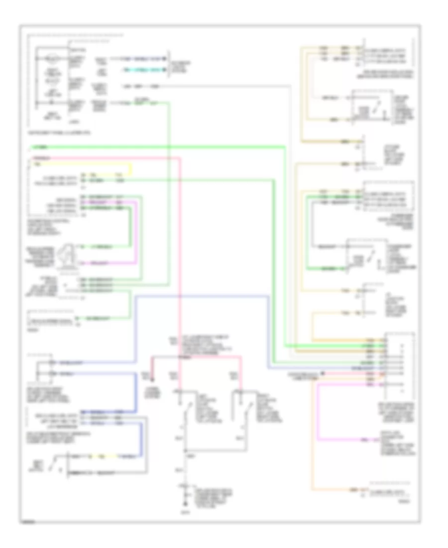 Warning Systems Wiring Diagram 2 of 2 for Hummer H2 2007