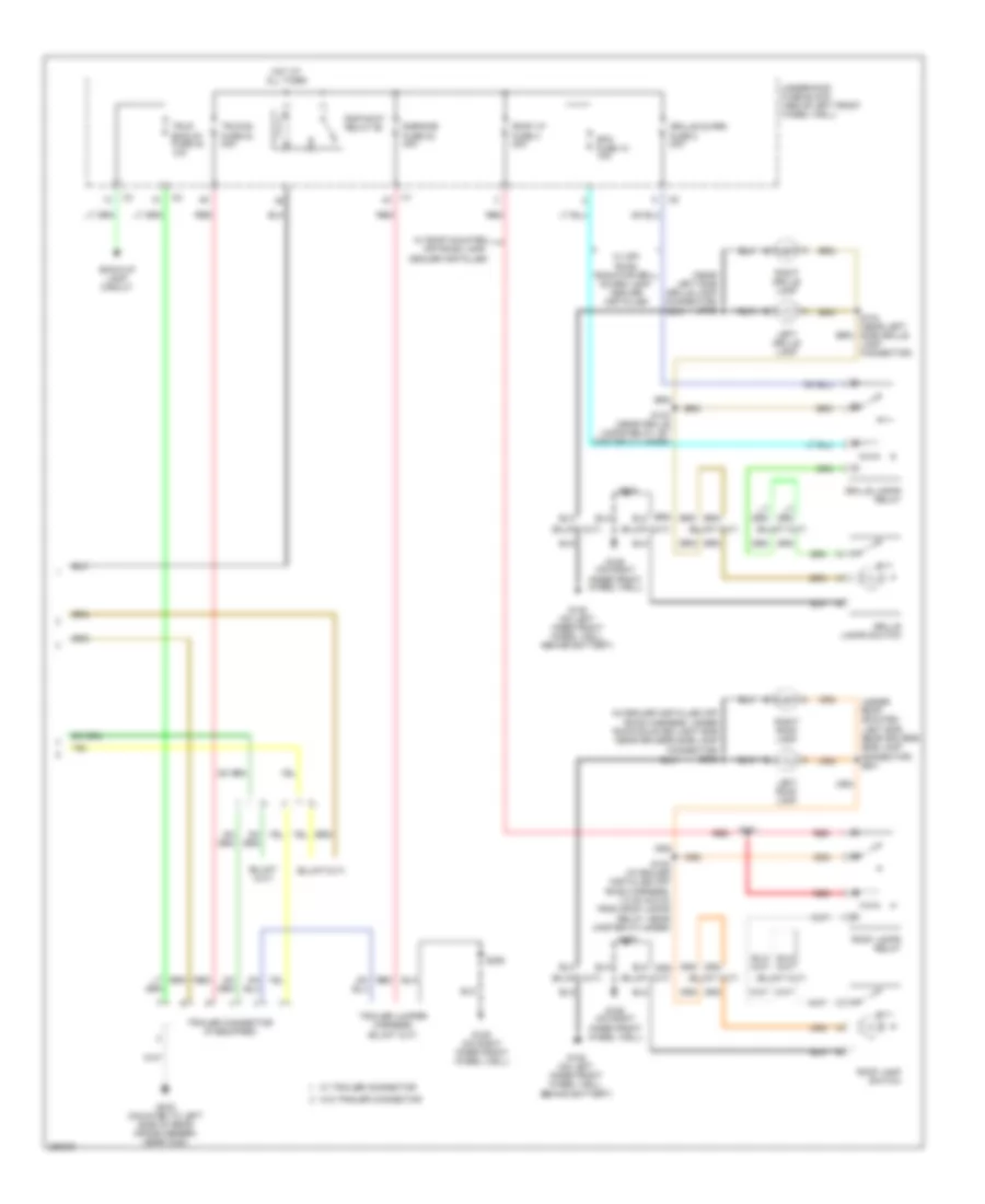 Exterior Lamps Wiring Diagram 3 of 3 for Hummer H3 2007