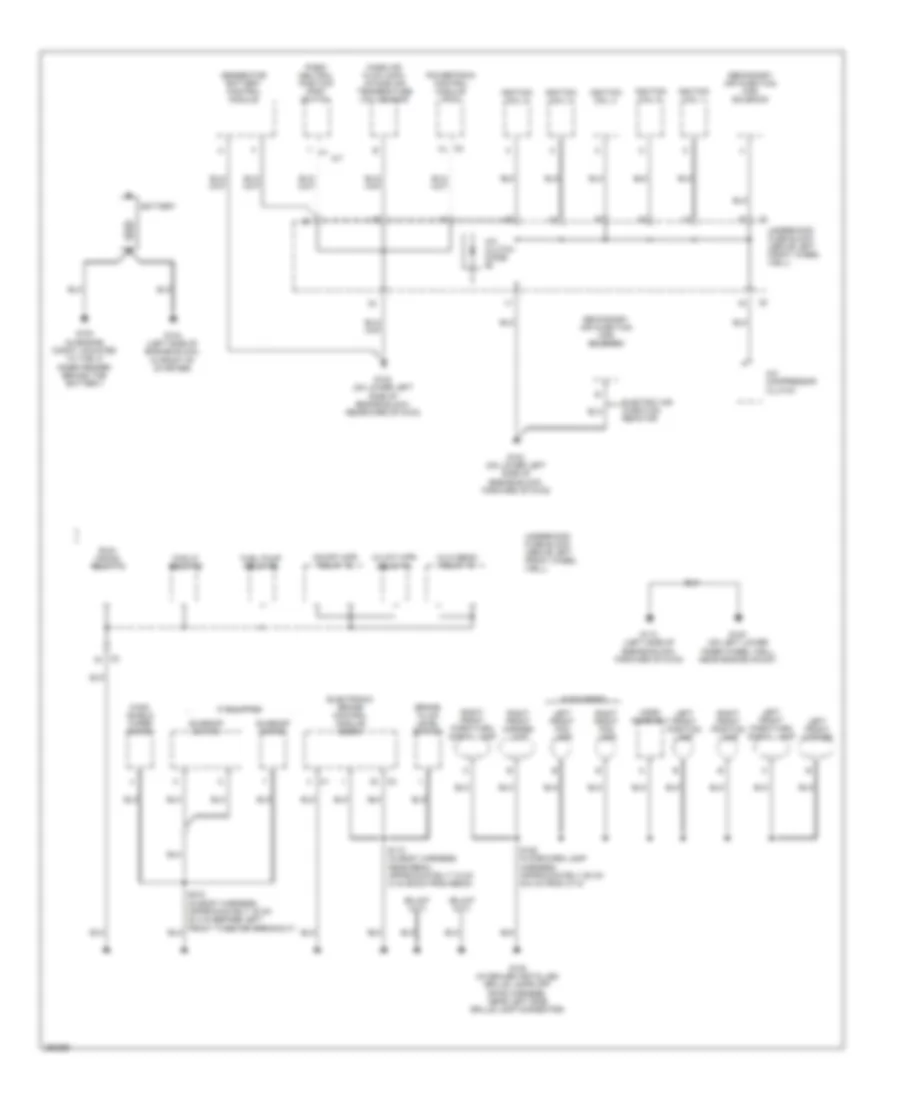 Ground Distribution Wiring Diagram 1 of 3 for Hummer H3 2007
