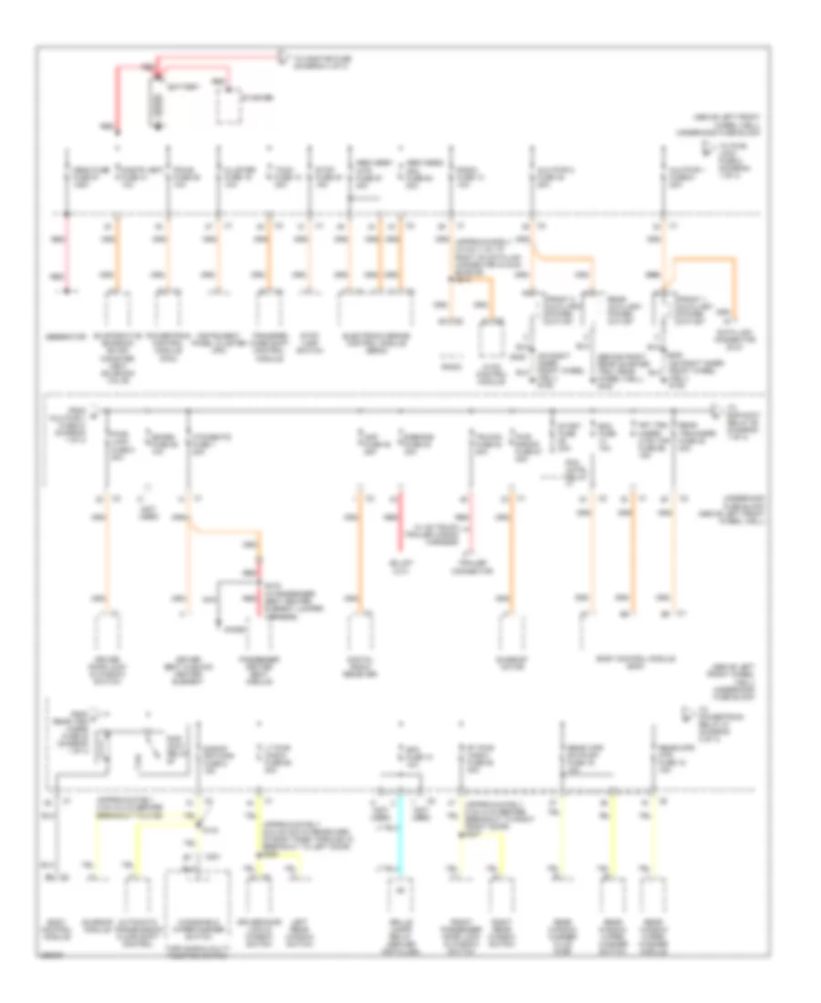 Power Distribution Wiring Diagram 1 of 4 for Hummer H3 2007