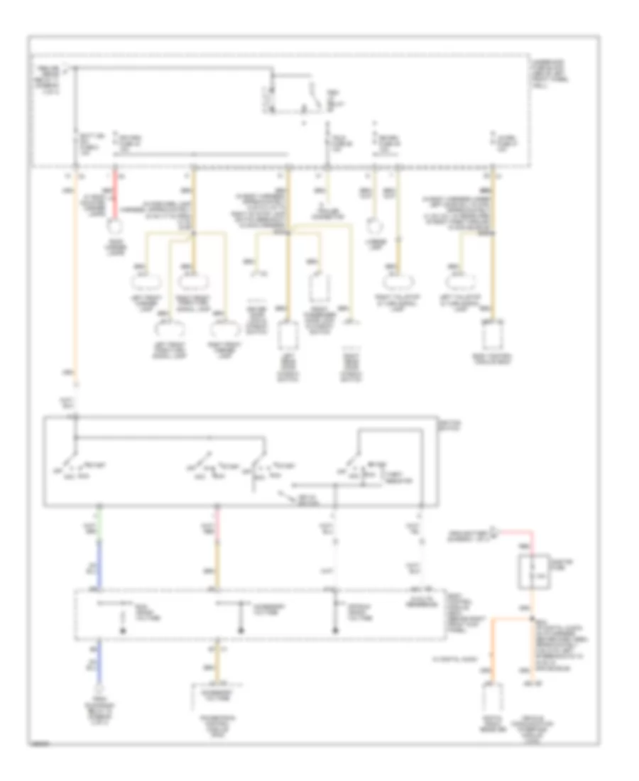 Power Distribution Wiring Diagram 4 of 4 for Hummer H3 2007
