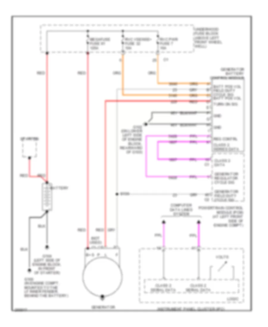 Charging Wiring Diagram for Hummer H3 2007
