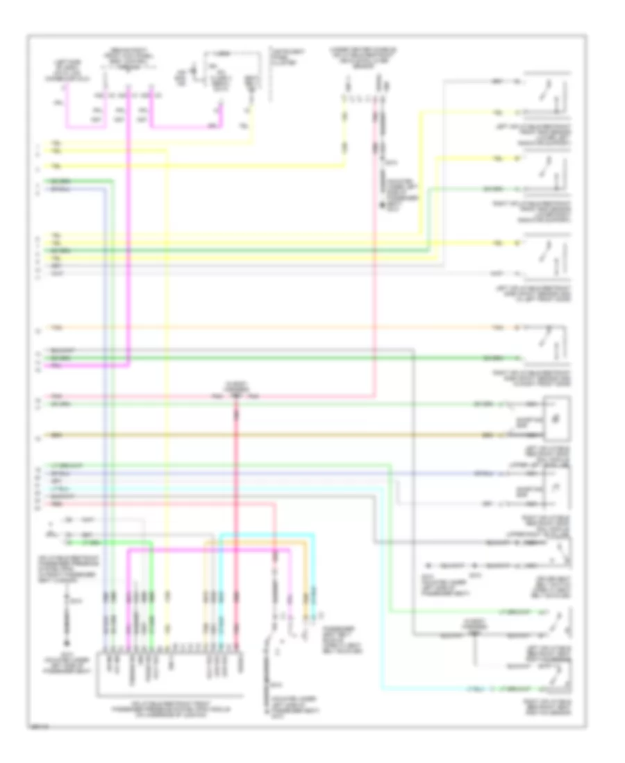 Supplemental Restraints Wiring Diagram 2 of 2 for Hummer H3 2007