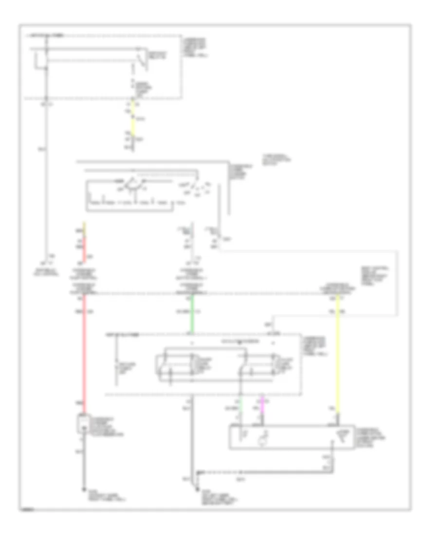 Электросхема передних стеклоочистителей дворников и омывателя лобового стекла для Hummer H3 2007