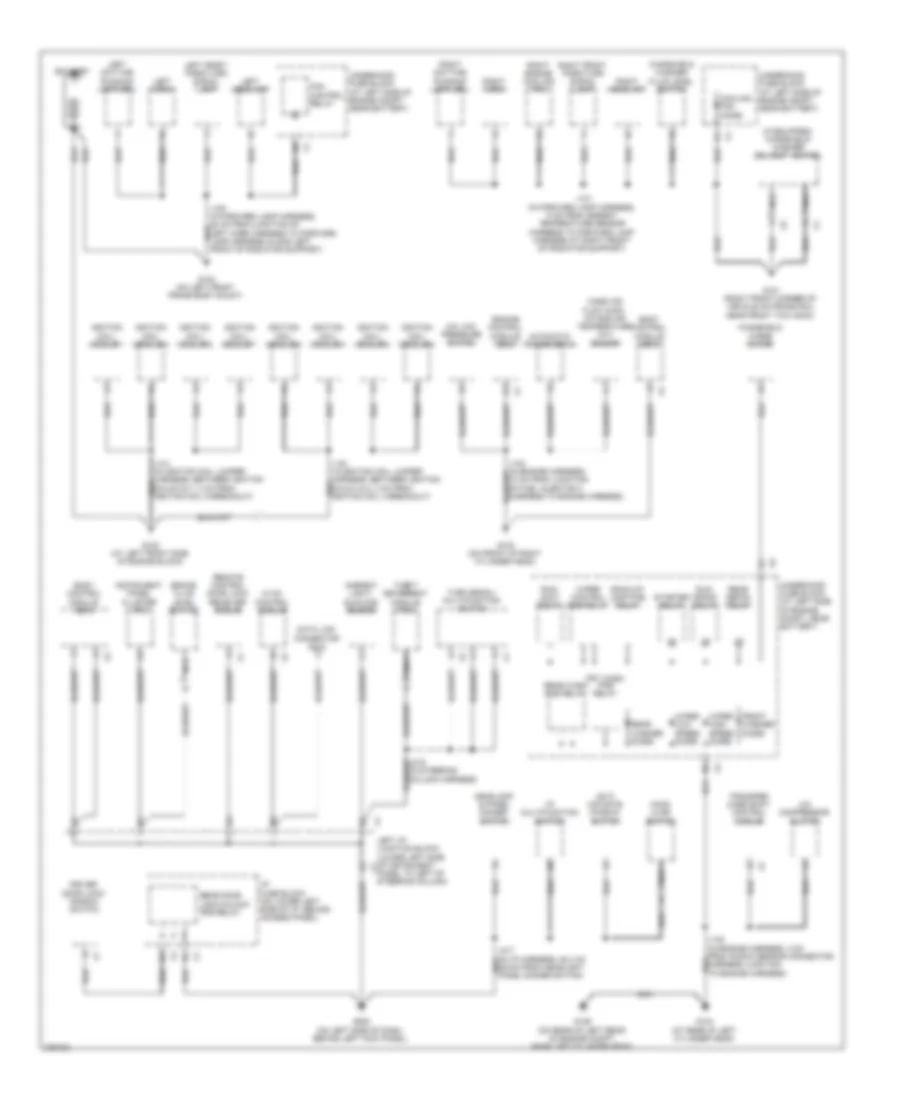 Ground Distribution Wiring Diagram 1 of 3 for Hummer H2 2008