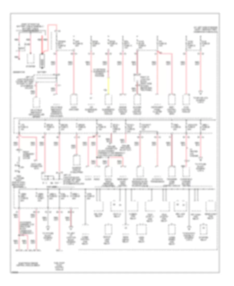 Power Distribution Wiring Diagram 1 of 4 for Hummer H2 2008