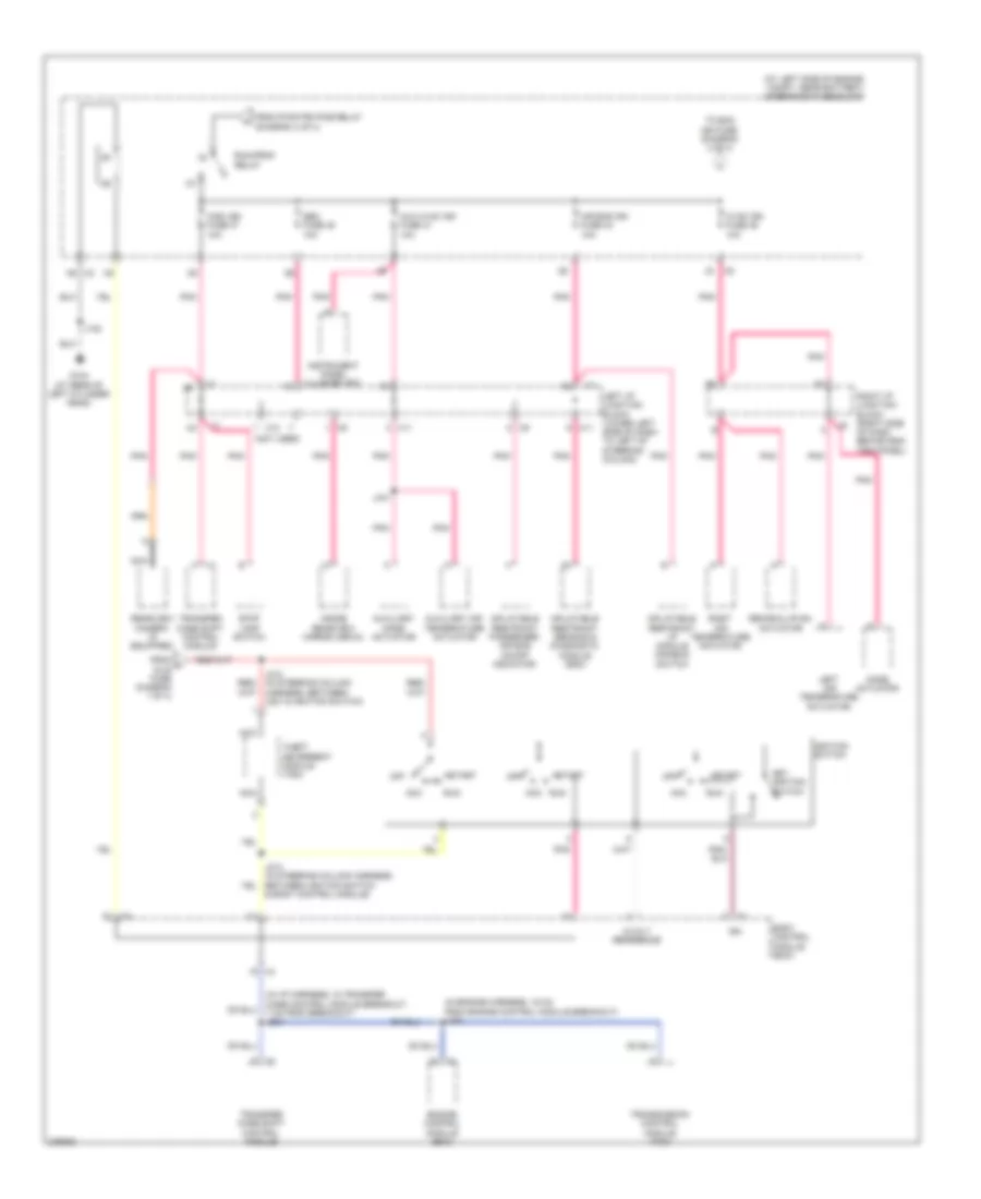 Power Distribution Wiring Diagram 4 of 4 for Hummer H2 2008