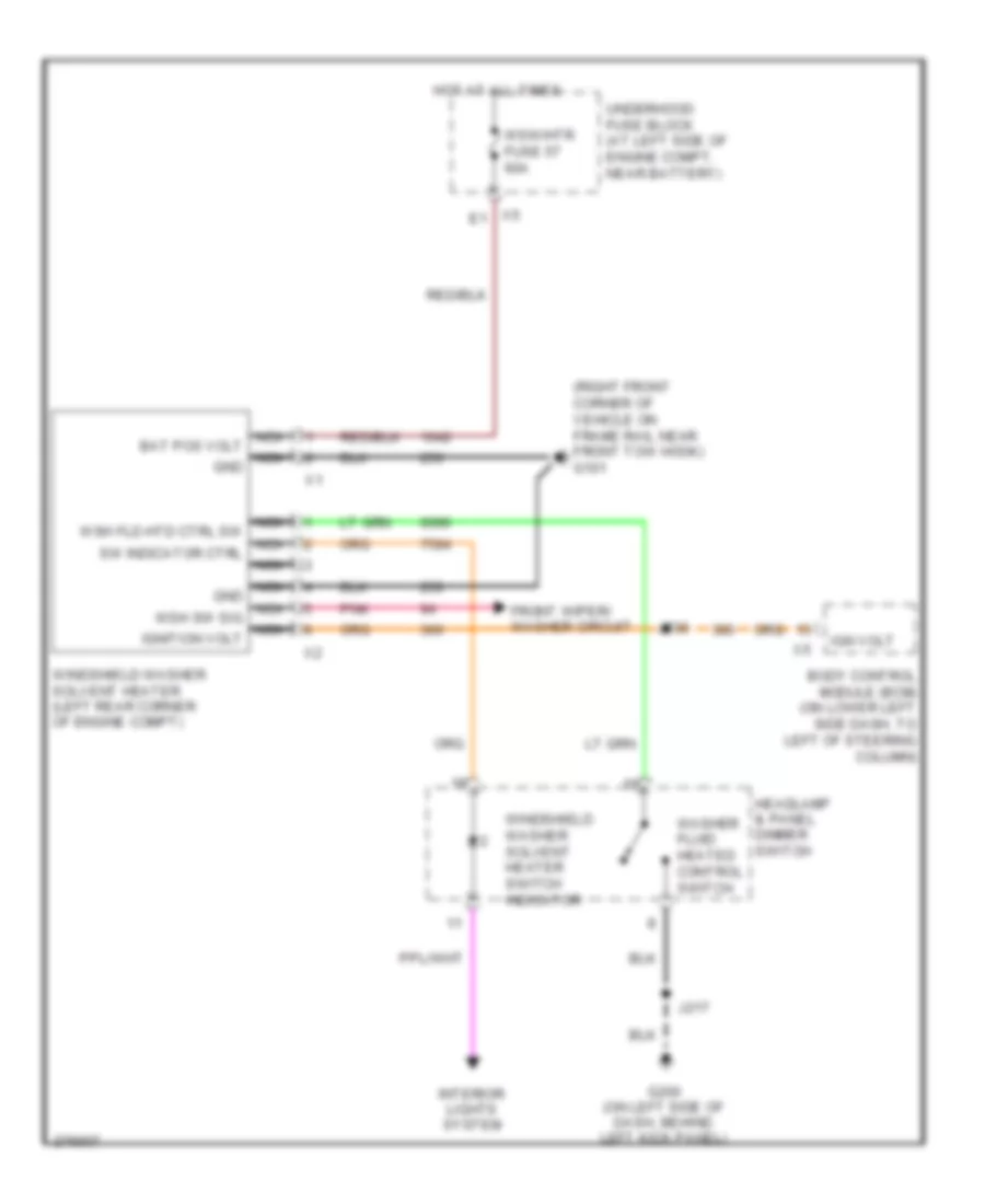 горячая схема омывателя лобового стекла для Hummer H2 2008