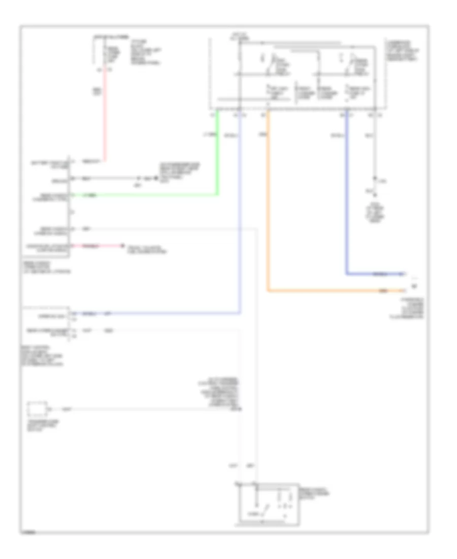Rear Wiper Washer Wiring Diagram for Hummer H2 2008