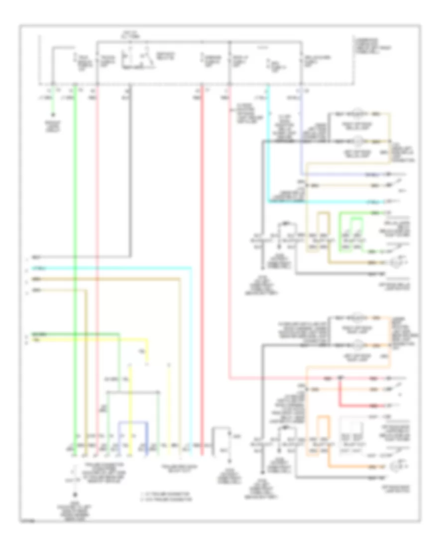 Exterior Lamps Wiring Diagram (3 of 3) for Hummer H3 2008