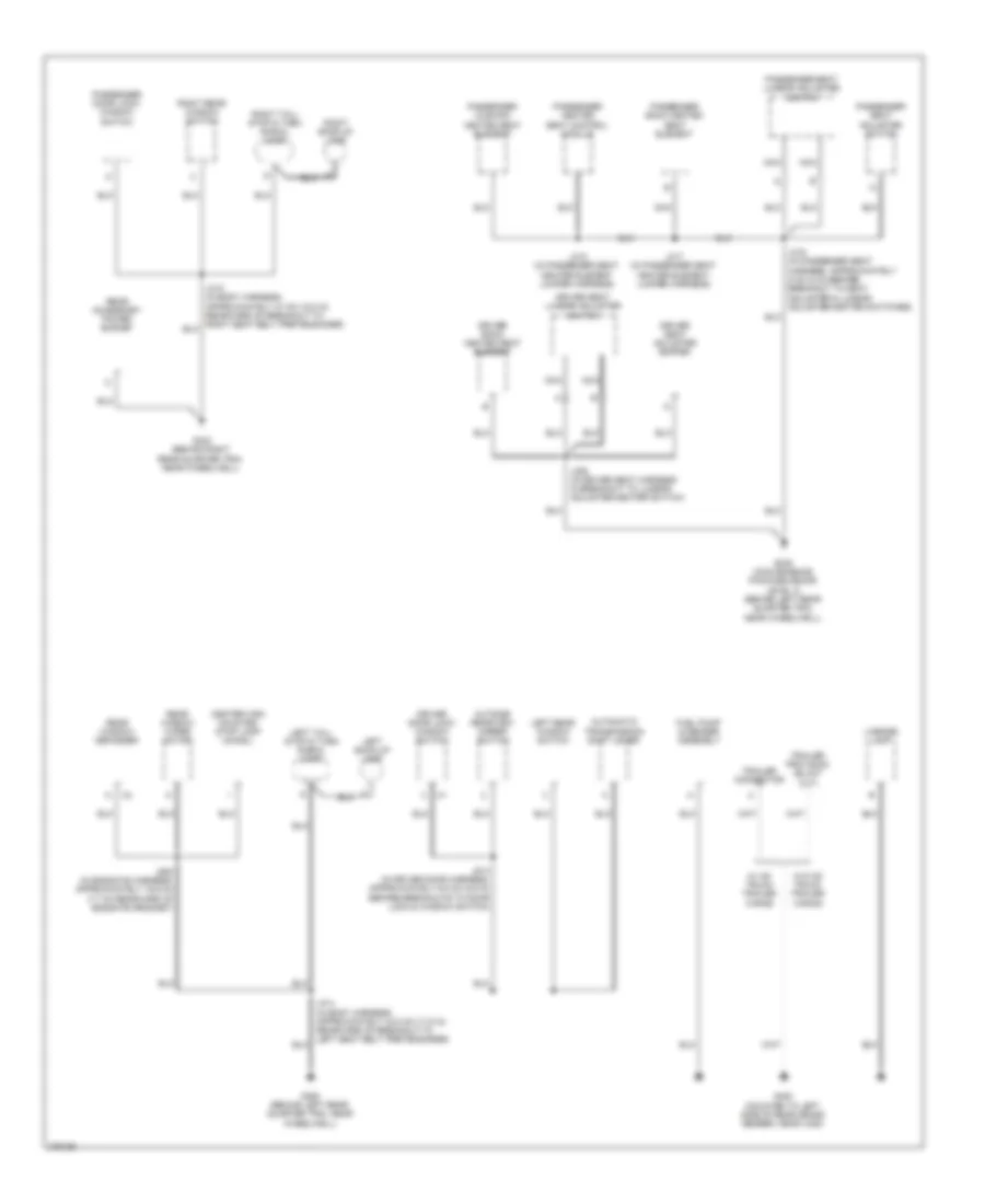 Ground Distribution Wiring Diagram 2 of 3 for Hummer H3 2008
