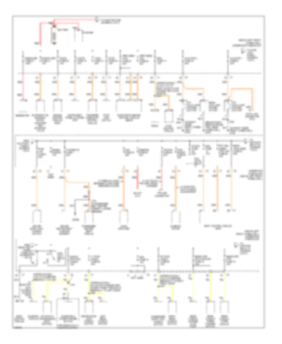 Power Distribution Wiring Diagram 1 of 4 for Hummer H3 2008