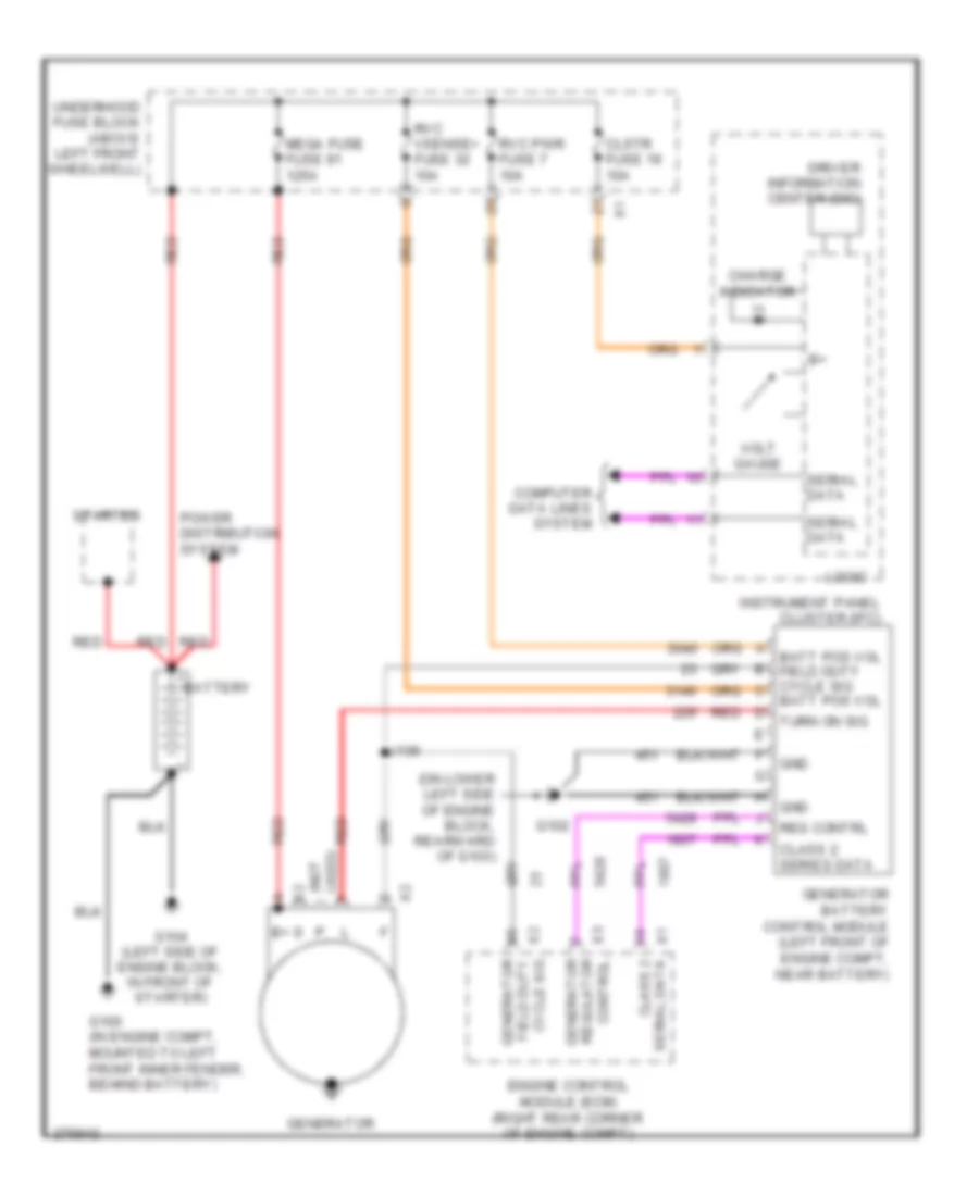 Charging Wiring Diagram for Hummer H3 2008
