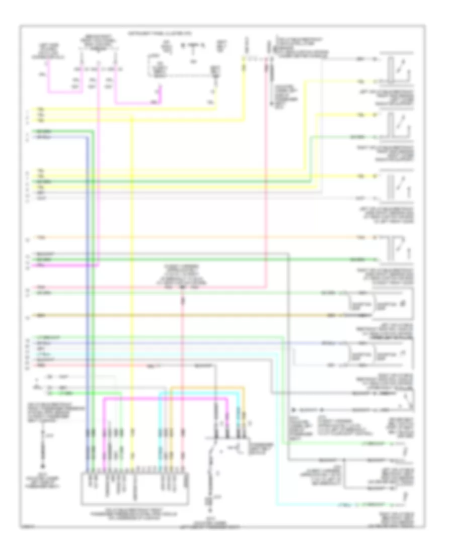 Supplemental Restraints Wiring Diagram 2 of 2 for Hummer H3 2008