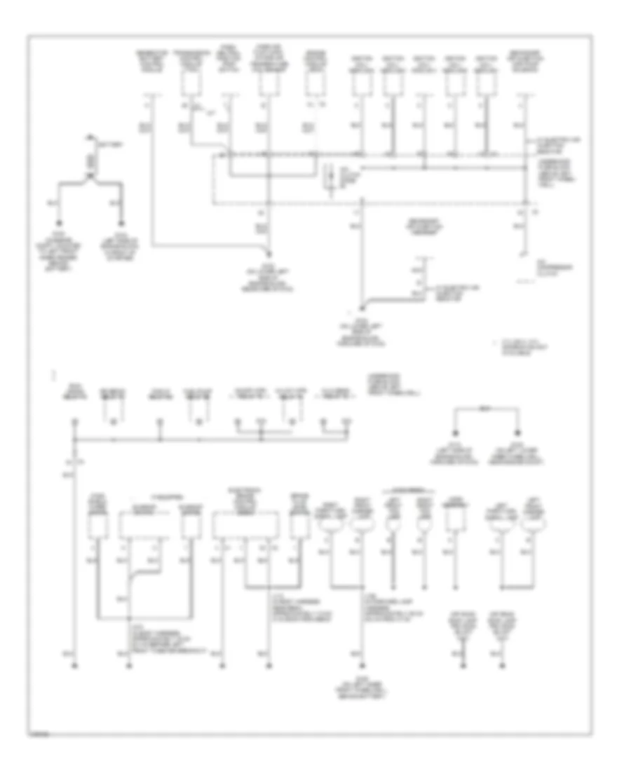 Ground Distribution Wiring Diagram 1 of 3 for Hummer H3 Alpha 2008
