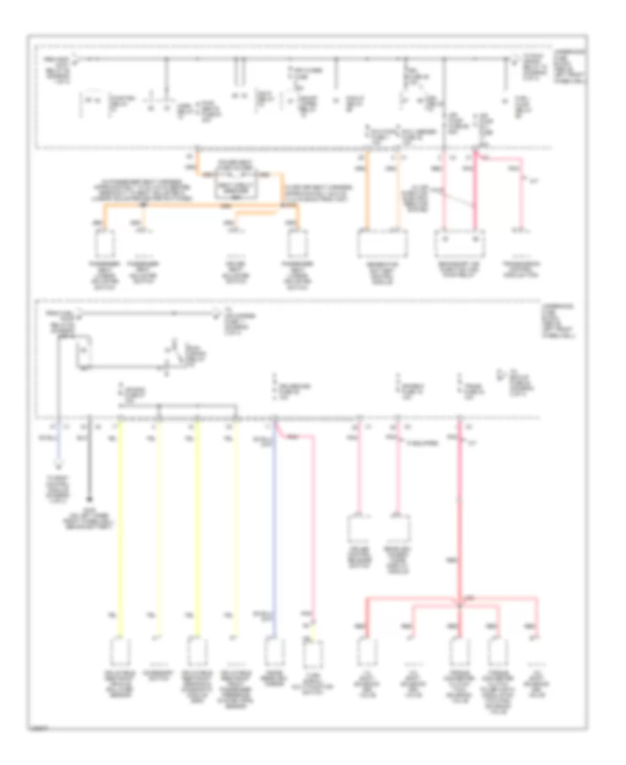 Power Distribution Wiring Diagram (2 of 4) for Hummer H3 Alpha 2008