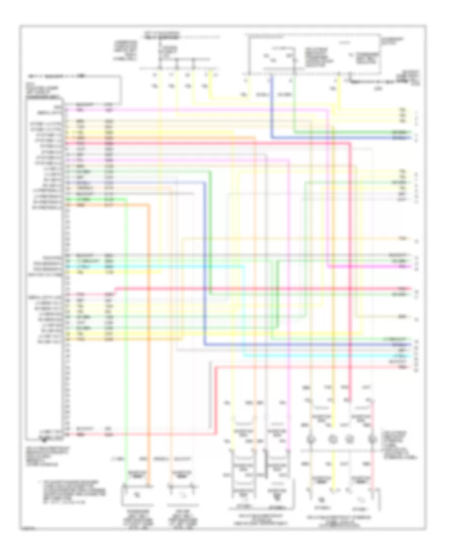 Supplemental Restraints Wiring Diagram 1 of 2 for Hummer H3 Alpha 2008