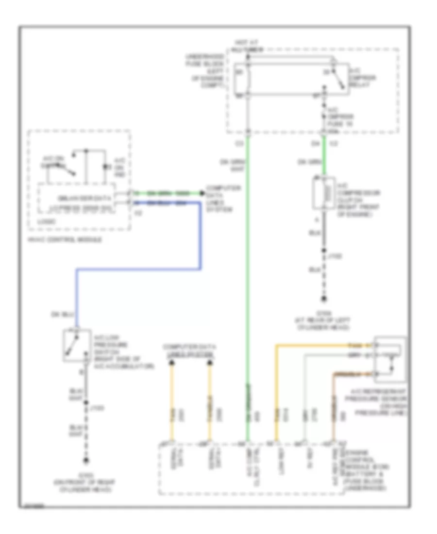 Compressor Wiring Diagram for Hummer H2 2009