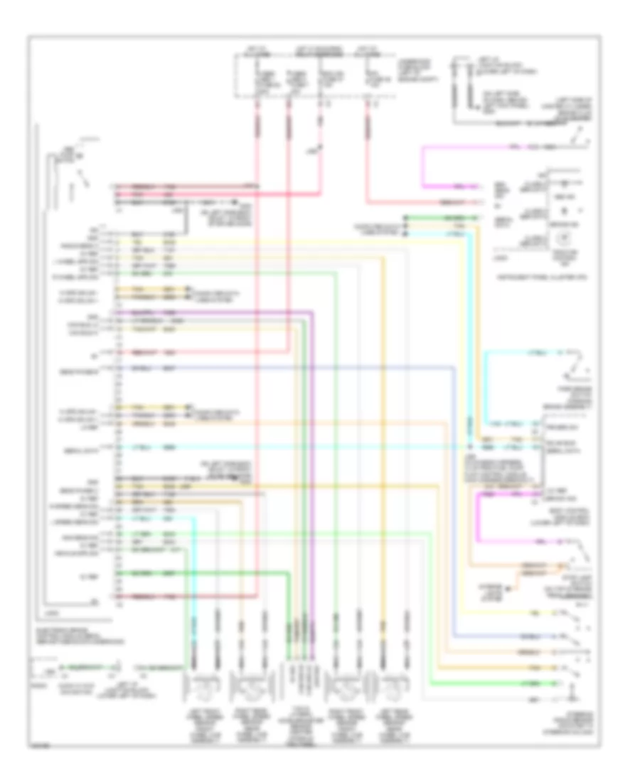 Anti-lock Brakes Wiring Diagram for Hummer H2 2009