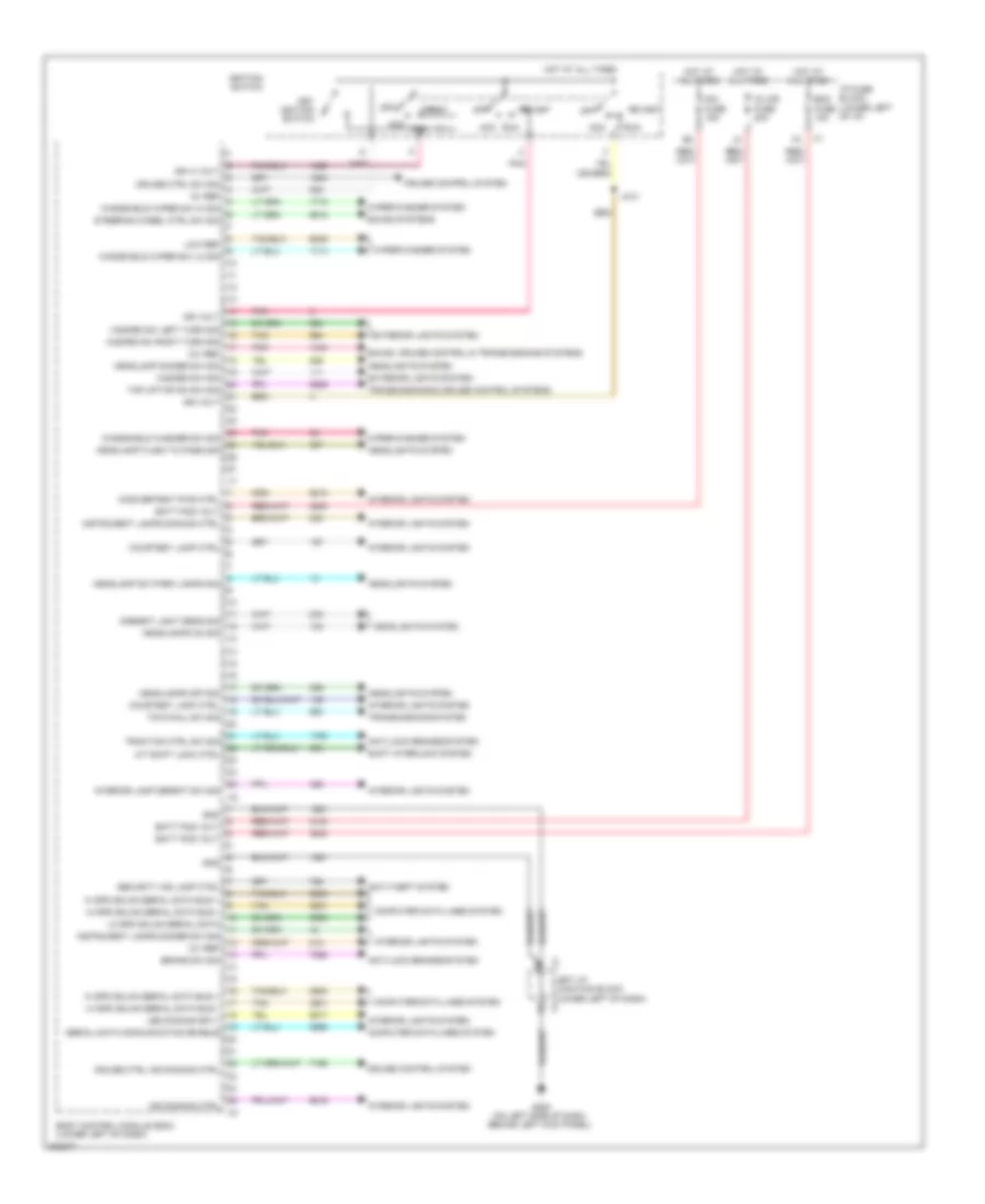 Body Control Modules Wiring Diagram 1 of 2 for Hummer H2 2009