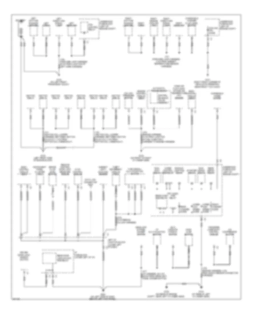 Ground Distribution Wiring Diagram 1 of 3 for Hummer H2 2009