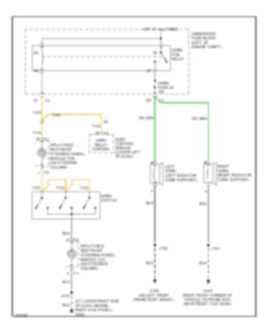 Horn Wiring Diagram for Hummer H2 2009