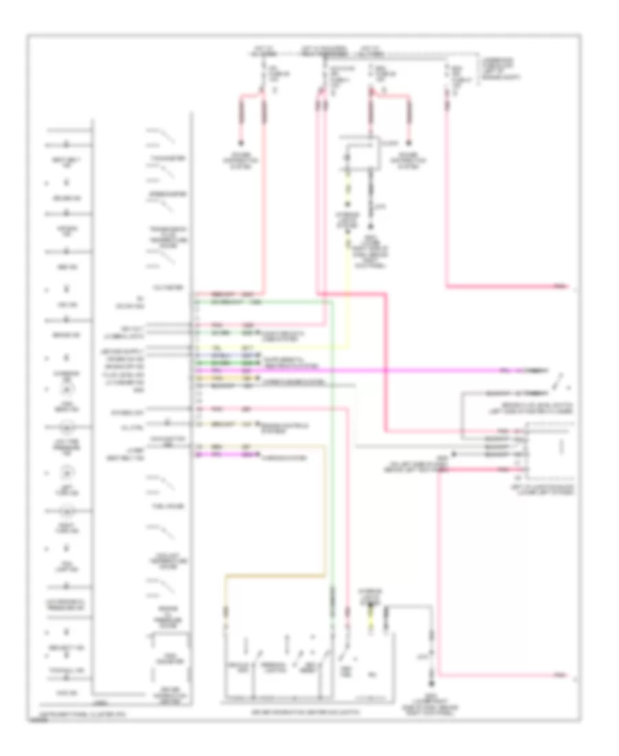 Instrument Cluster Wiring Diagram 1 of 2 for Hummer H2 2009