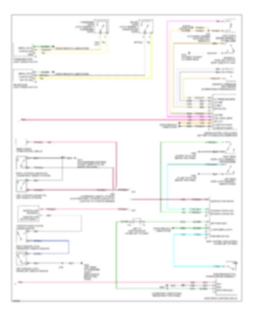Instrument Cluster Wiring Diagram (2 of 2) for Hummer H2 2009