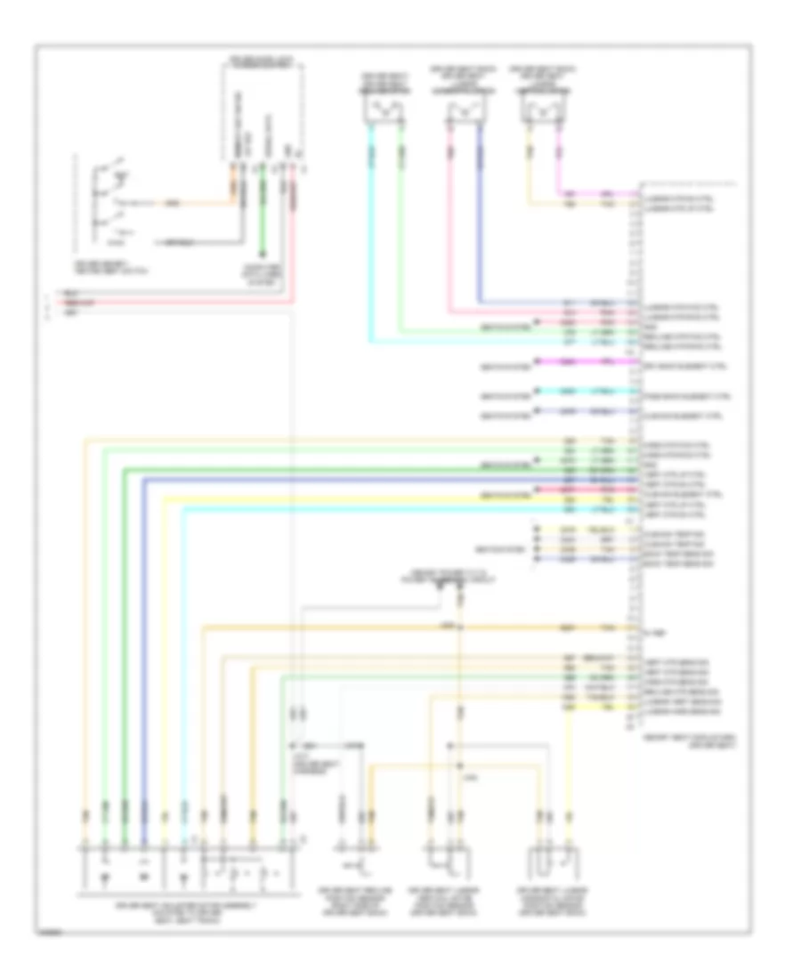 Drivers Memory Seat Wiring Diagram (2 of 2) for Hummer H2 2009