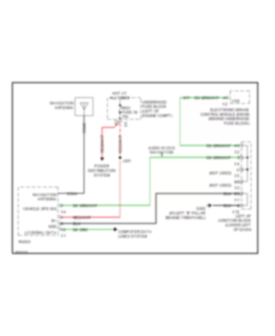 Navigation Wiring Diagram for Hummer H2 2009